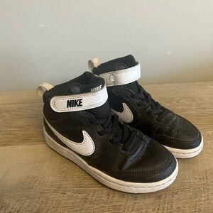 Little Kid's Nike Court Borough Mid 2 Black/White (CD7783 010) Size 11C
